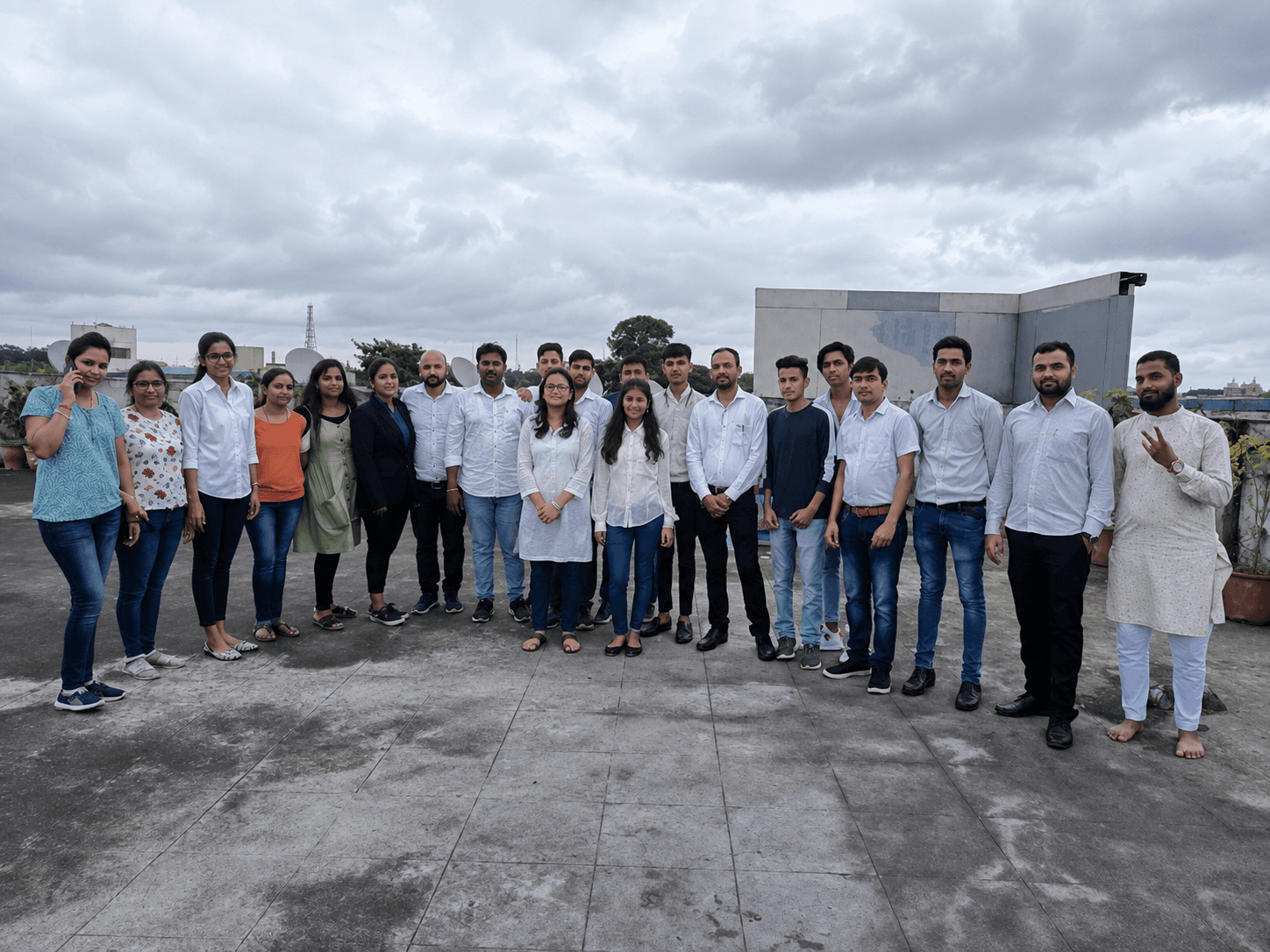 Cyber Impulse Software Solutions team together in Indore